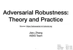 Adversarial Robustness: Theory and Practice