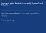 Uncertainty-guided Continual Learning with Bayesian Neural Networks